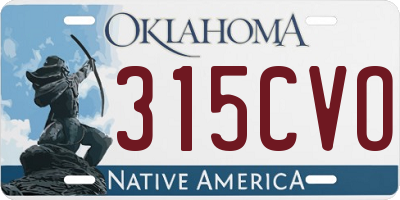 OK license plate 315CVO