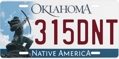 OK license plate 315DNT