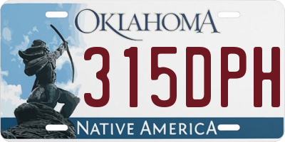 OK license plate 315DPH