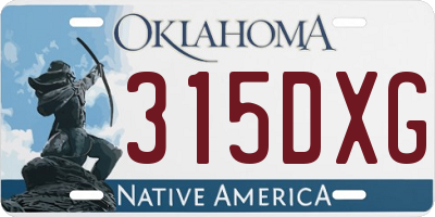 OK license plate 315DXG