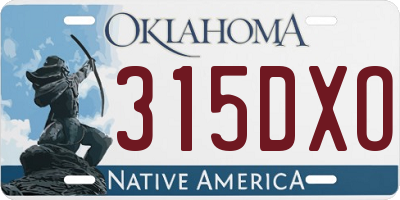 OK license plate 315DXO