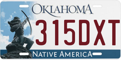 OK license plate 315DXT