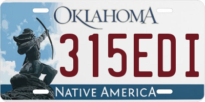 OK license plate 315EDI