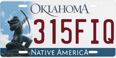 OK license plate 315FIQ