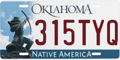 OK license plate 315TYQ