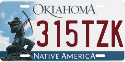 OK license plate 315TZK