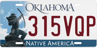 OK license plate 315VQP
