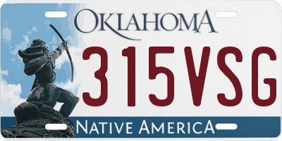 OK license plate 315VSG