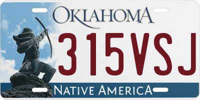 OK license plate 315VSJ