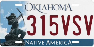 OK license plate 315VSV