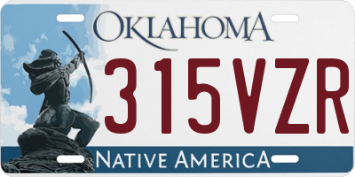 OK license plate 315VZR