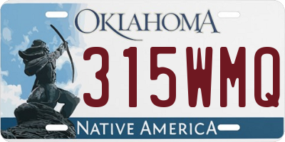 OK license plate 315WMQ