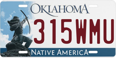 OK license plate 315WMU