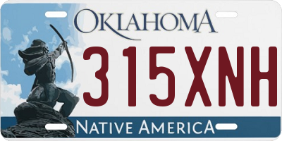 OK license plate 315XNH