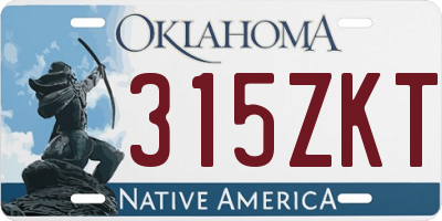 OK license plate 315ZKT