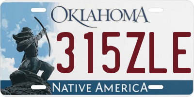 OK license plate 315ZLE