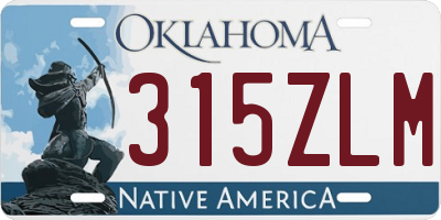 OK license plate 315ZLM