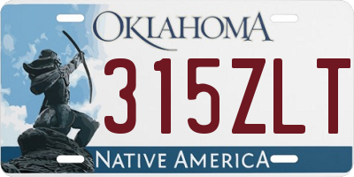 OK license plate 315ZLT