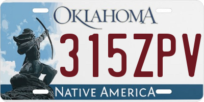 OK license plate 315ZPV