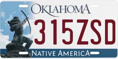 OK license plate 315ZSD
