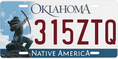 OK license plate 315ZTQ