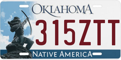 OK license plate 315ZTT