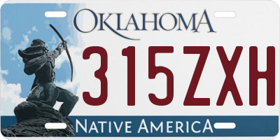 OK license plate 315ZXH