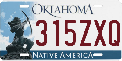 OK license plate 315ZXQ