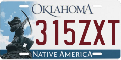 OK license plate 315ZXT