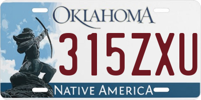OK license plate 315ZXU
