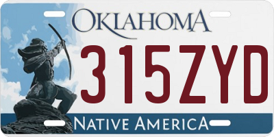 OK license plate 315ZYD