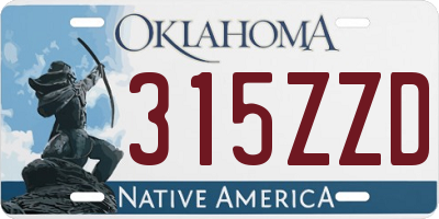 OK license plate 315ZZD