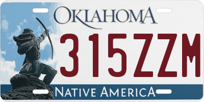 OK license plate 315ZZM
