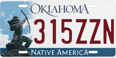 OK license plate 315ZZN