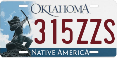 OK license plate 315ZZS