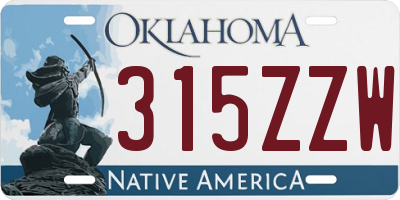 OK license plate 315ZZW