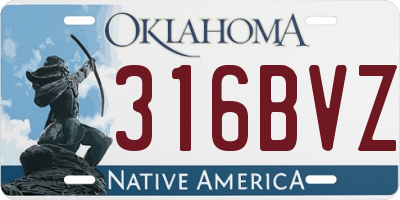 OK license plate 316BVZ