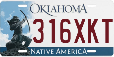 OK license plate 316XKT