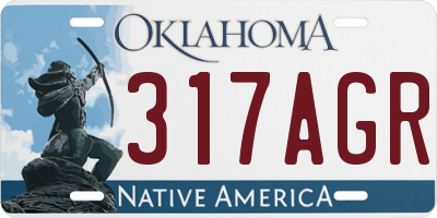 OK license plate 317AGR