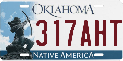 OK license plate 317AHT