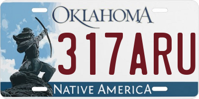OK license plate 317ARU