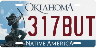 OK license plate 317BUT