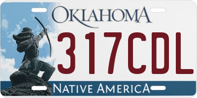 OK license plate 317CDL