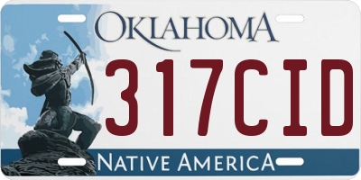OK license plate 317CID