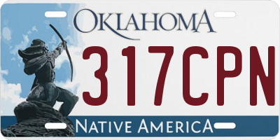 OK license plate 317CPN