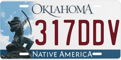 OK license plate 317DDV