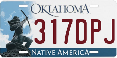 OK license plate 317DPJ