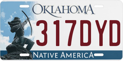 OK license plate 317DYD