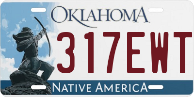 OK license plate 317EWT