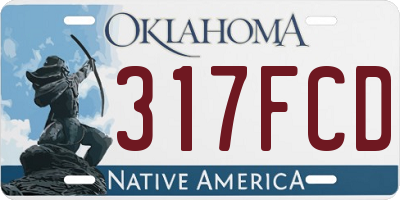 OK license plate 317FCD